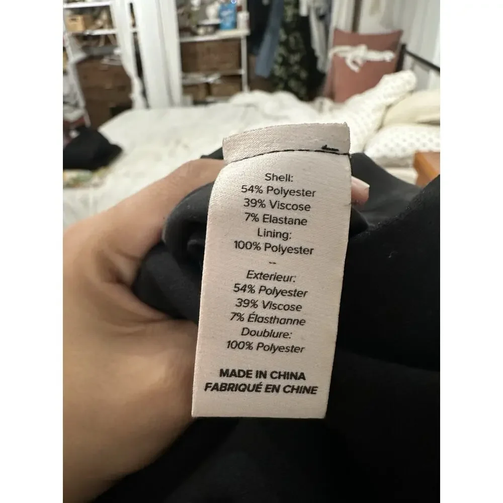 Cinq A Sept Birch Off The Shoulders Sheath Midi Cocktail Dress Black Size 10 - Picture 10 of 10